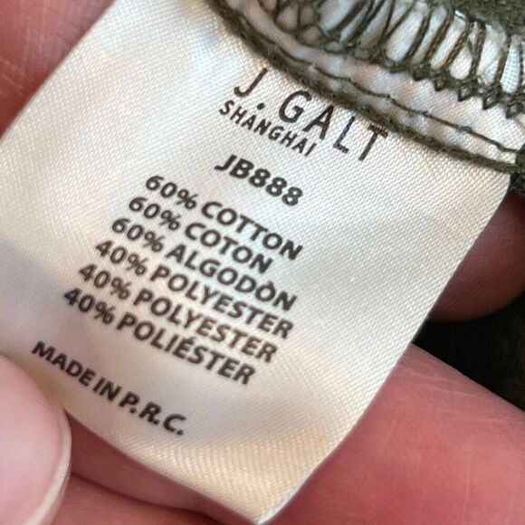 John Galt Pants Women Small Olive Green Parker High Rise Cargo Pants - Picture 5 of 6